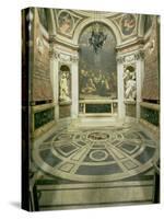 Interior View of the Octagonal Chigi Chapel, Begun by Raphael in 1513 Completed 1652-Giovanni Lorenzo Bernini-Stretched Canvas
