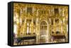 Interior View of the Opulence in the Great Hall of the Catherine Palace-Michael-Framed Stretched Canvas