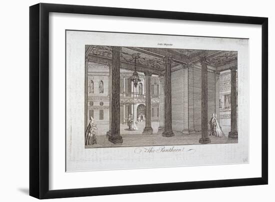 Interior View of the Pantheon, Oxford Street, Westminster, London, C1775-null-Framed Premium Giclee Print