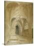 Interior View of the Porch of St Sepulchre Church, City of London, 1850-null-Stretched Canvas