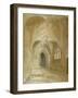 Interior View of the Porch of St Sepulchre Church, City of London, 1850-null-Framed Giclee Print