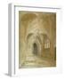 Interior View of the Porch of St Sepulchre Church, City of London, 1850-null-Framed Giclee Print