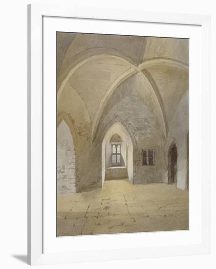 Interior View of the Prison in the Bowyer Tower, Tower of London, Stepney, London, 1883-John Crowther-Framed Giclee Print
