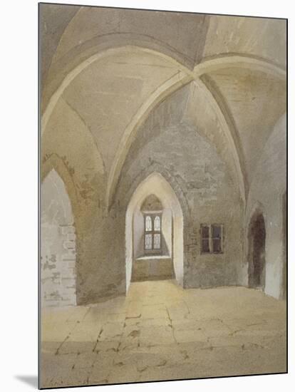 Interior View of the Prison in the Bowyer Tower, Tower of London, Stepney, London, 1883-John Crowther-Mounted Giclee Print