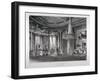 Interior View of the Rose Satin Drawing Room in Carlton House, Westminster, London, 1818-RG Reeve-Framed Giclee Print