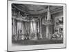 Interior View of the Rose Satin Drawing Room in Carlton House, Westminster, London, 1818-RG Reeve-Mounted Giclee Print