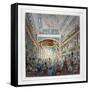 Interior View of the Royal Standard Theatre, Shoreditch High Street, London, C1840-null-Framed Stretched Canvas