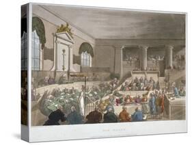 Interior View of the Sessions House, Old Bailey, with a Court in Session, City of London, 1809-Joseph Constantine Stadler-Stretched Canvas