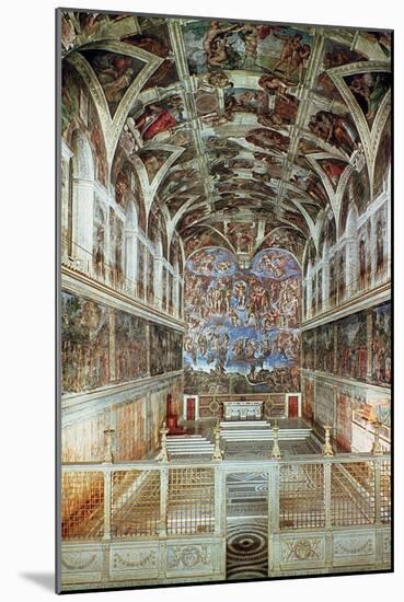 Interior View of the Sistine Chapel-Italian School-Mounted Giclee Print