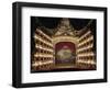 Interior View of the Stage of the San Carlo Theatre in Naples-null-Framed Giclee Print