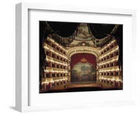 Interior View of the Stage of the San Carlo Theatre in Naples-null-Framed Giclee Print