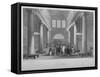 Interior View of the Stock Exchange, Bartholomew Lane, City of London, 1841-Harlen Melville-Framed Stretched Canvas