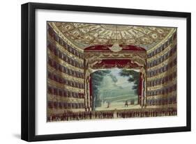 Interior View of the Teatro Alla Scala in Milan, ca. 1830-null-Framed Giclee Print