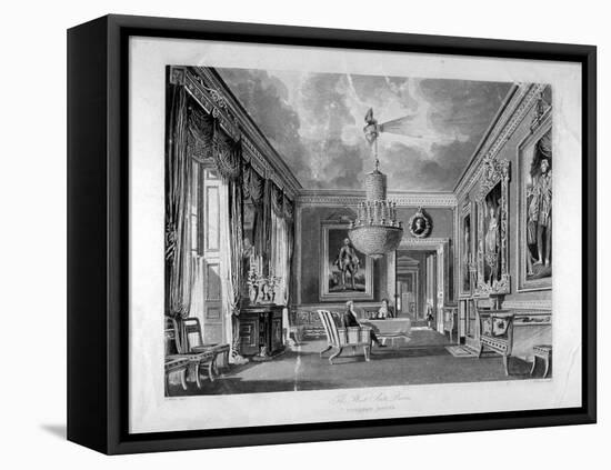 Interior View of the West Ante-Room in Carlton House, Westminster, London, 1818-RG Reeve-Framed Stretched Canvas