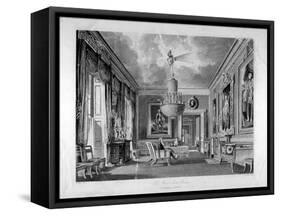 Interior View of the West Ante-Room in Carlton House, Westminster, London, 1818-RG Reeve-Framed Stretched Canvas