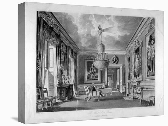 Interior View of the West Ante-Room in Carlton House, Westminster, London, 1818-RG Reeve-Stretched Canvas