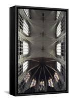 Interior View of Vault of Cathedral of St Rombaut-null-Framed Stretched Canvas