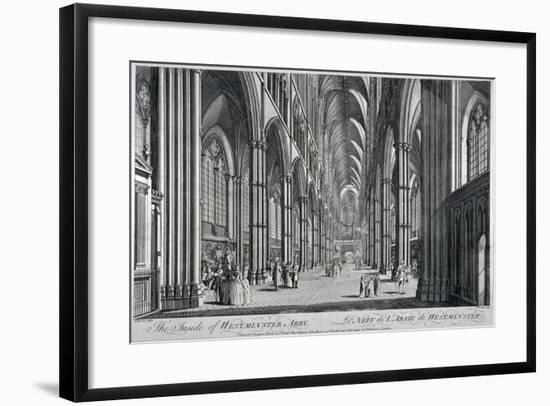 Interior View of Westminster Abbey, London, C1760-Thomas Bowles-Framed Giclee Print