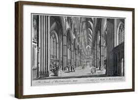 Interior View of Westminster Abbey, London, C1760-Thomas Bowles-Framed Giclee Print