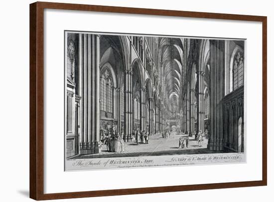 Interior View of Westminster Abbey, London, C1760-Thomas Bowles-Framed Giclee Print