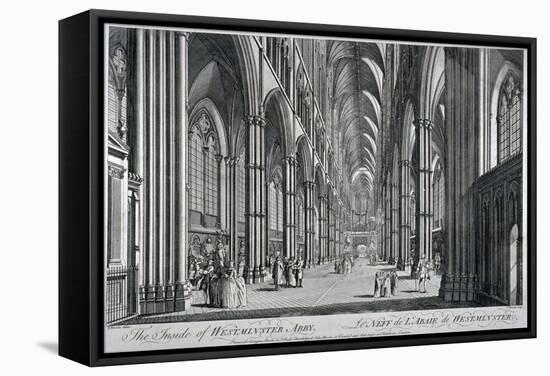 Interior View of Westminster Abbey, London, C1760-Thomas Bowles-Framed Stretched Canvas