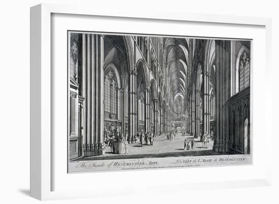 Interior View of Westminster Abbey, London, C1760-Thomas Bowles-Framed Giclee Print