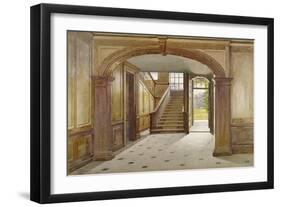 Interior View Showing the Staircase at Fairfax House, High Street, Putney, London, 1887-John Crowther-Framed Giclee Print