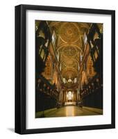 Interior view St. Paul's Cathedral, London, South England, Great Britain hph15-null-Framed Art Print