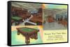 Interior Views of Newark Pool Table Manufacturers - Newark, NJ-Lantern Press-Framed Stretched Canvas