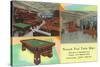 Interior Views of Newark Pool Table Manufacturers - Newark, NJ-Lantern Press-Stretched Canvas