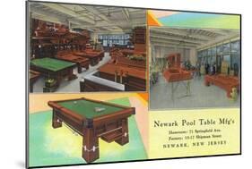 Interior Views of Newark Pool Table Manufacturers - Newark, NJ-Lantern Press-Mounted Art Print