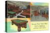 Interior Views of Newark Pool Table Manufacturers - Newark, NJ-Lantern Press-Stretched Canvas