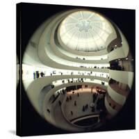 Interior Views of the Frank Lloyd Wright Designed, Solomon R. Guggenheim Museum-Dmitri Kessel-Stretched Canvas