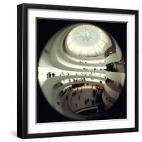 Interior Views of the Frank Lloyd Wright Designed, Solomon R. Guggenheim Museum-Dmitri Kessel-Framed Premium Photographic Print