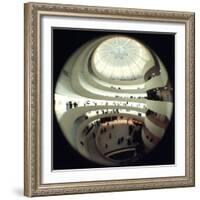 Interior Views of the Frank Lloyd Wright Designed, Solomon R. Guggenheim Museum-Dmitri Kessel-Framed Photographic Print