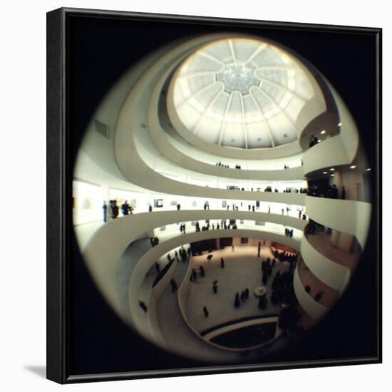 Interior Views of the Frank Lloyd Wright Designed, Solomon R. Guggenheim Museum-Dmitri Kessel-Framed Photographic Print