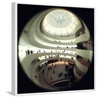 Interior Views of the Frank Lloyd Wright Designed, Solomon R. Guggenheim Museum-Dmitri Kessel-Framed Photographic Print