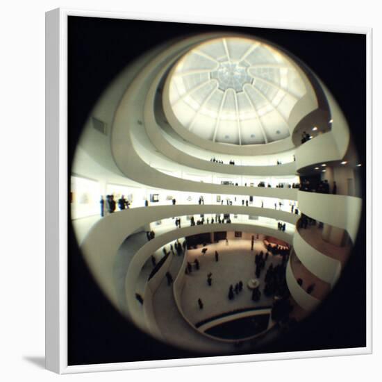 Interior Views of the Frank Lloyd Wright Designed, Solomon R. Guggenheim Museum-Dmitri Kessel-Framed Photographic Print