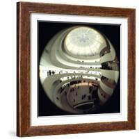 Interior Views of the Frank Lloyd Wright Designed, Solomon R. Guggenheim Museum-Dmitri Kessel-Framed Photographic Print