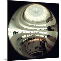 Interior Views of the Frank Lloyd Wright Designed, Solomon R. Guggenheim Museum-Dmitri Kessel-Mounted Photographic Print