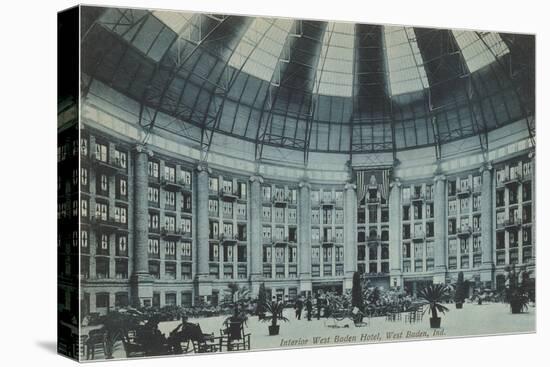 Interior, West Baden Hotel, Indiana-null-Stretched Canvas