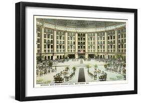 Interior, West Baden Springs, Indiana-null-Framed Art Print