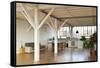 Interior Wide Loft, Beams and Wooden Floor-zveiger-Framed Stretched Canvas