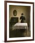 Interior with a back woman, 1898-Vilhelm Hammershoi-Framed Giclee Print