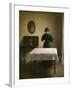 Interior with a back woman, 1898-Vilhelm Hammershoi-Framed Giclee Print