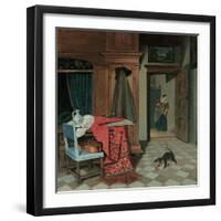 Interior with a Carpet-Cornelis de Man-Framed Premium Giclee Print