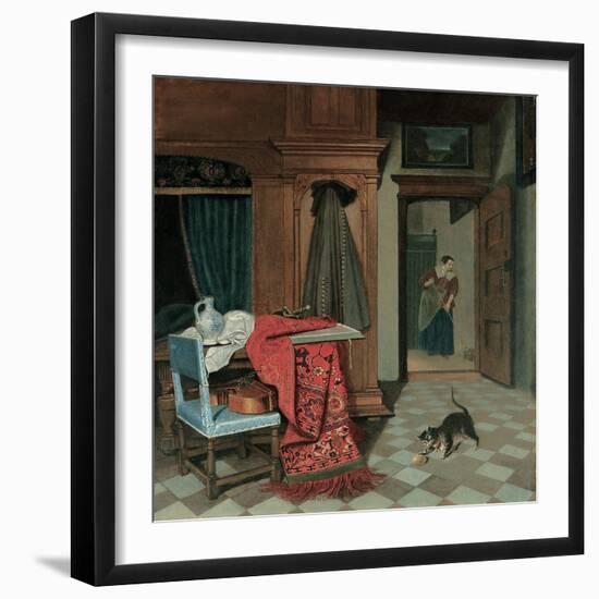 Interior with a Carpet-Cornelis de Man-Framed Premium Giclee Print