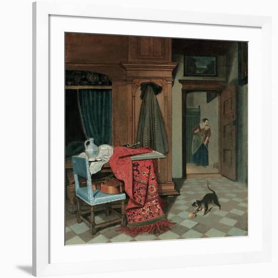 Interior with a Carpet-Cornelis de Man-Framed Giclee Print