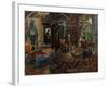 Interior with a Cradle, circa 1925-Nikolai Astrup-Framed Giclee Print