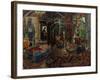 Interior with a Cradle, circa 1925-Nikolai Astrup-Framed Giclee Print